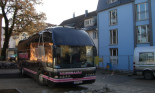 Busparkplatz am Lindenberger Hof im Allgäu